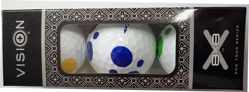 Vision Goker DOT Golf Balls 3 Gift Pack